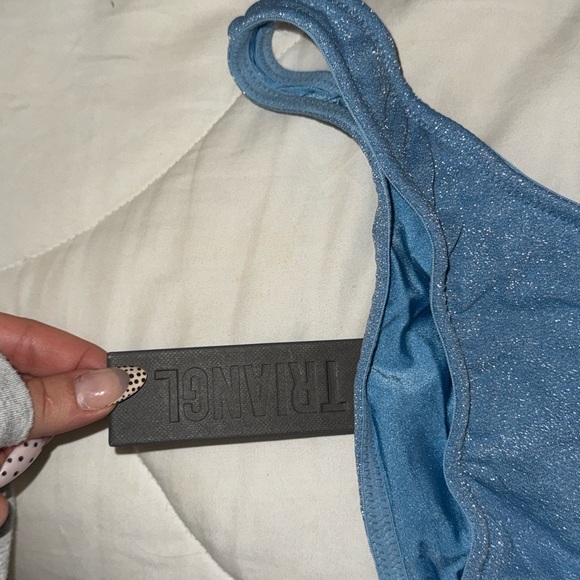 TRIANGL NWT blue sparkle bikini - Picture 3 of 6